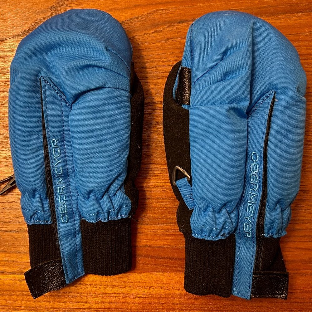 Obermeyer Easy On/Off Insulated Snow Mittens Kids Size XL in Great Condition